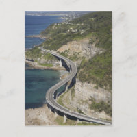 Aerial view of Sea Cliff Bridge near Wollongong,