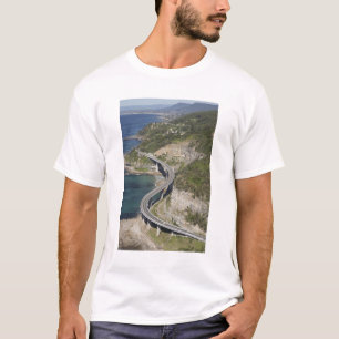 Aerial view of Sea Cliff Bridge near Wollongong, T-Shirt
