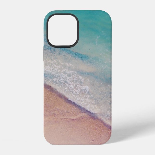 Aerial view of seashore iPhone case (Back)