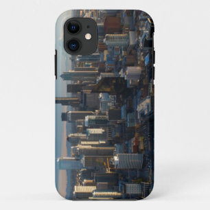 Aerial view of Seattle city skyline iPhone 11 Case