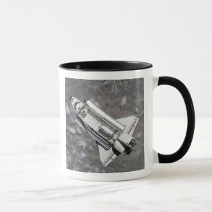 Aerial view of Space Shuttle Discovery Mug