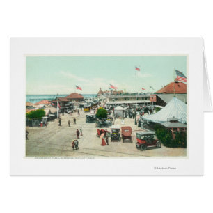 Aerial View of Tent City and Amusement Plaza