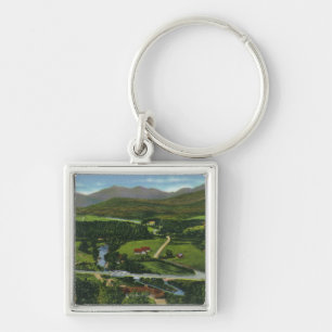 Aerial View of the 60 Metre Olympic Ski Jump Key Ring