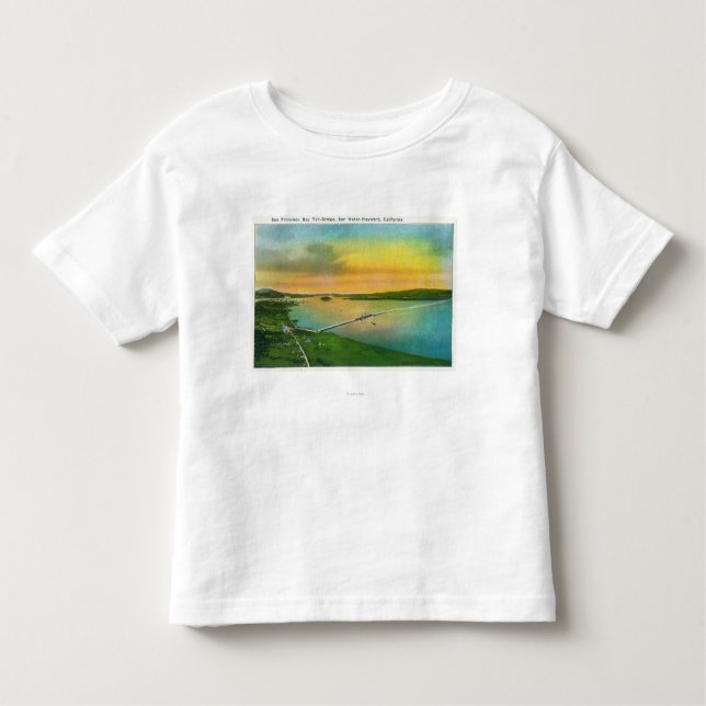 Aerial View of the Bay Bridge to Hayward, CA Toddler T-Shirt (Front)
