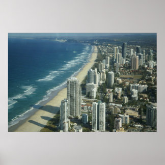 Aerial View of The Beach Poster