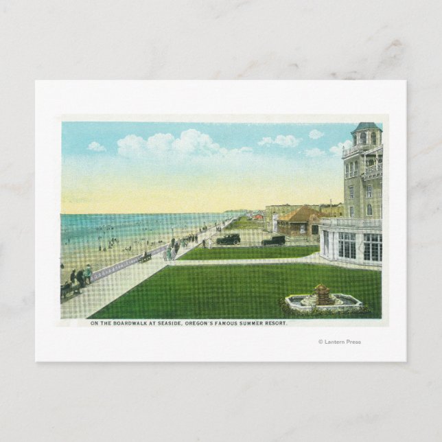 Aerial View of the BoardwalkSeaside, OR Postcard (Front)