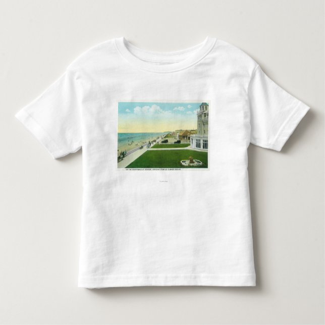 Aerial View of the BoardwalkSeaside, OR Toddler T-Shirt (Front)