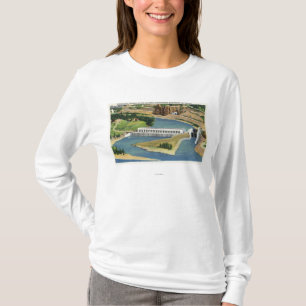 Aerial View of the Bonneville Dam Power Plant T-Shirt