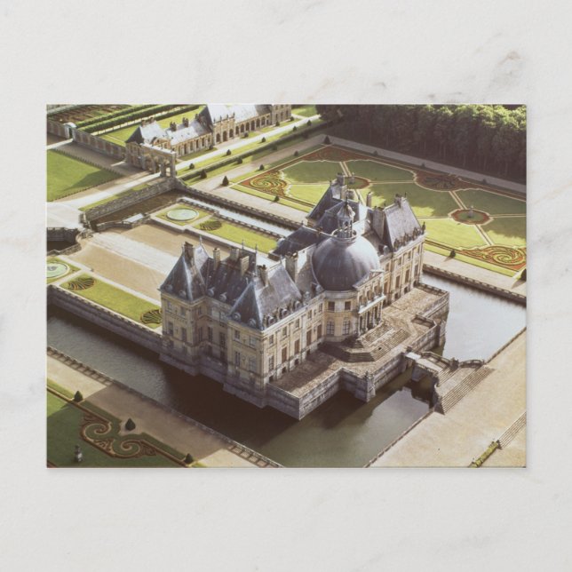 Aerial view of the Chateau, designed for Nicholas Postcard (Front)