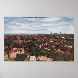 Aerial View of the City 4 Poster