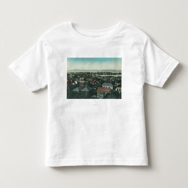 Aerial View of the City and Mare Island Toddler T-Shirt (Front)