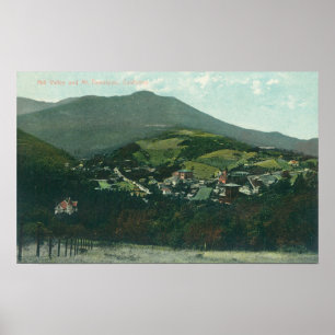 Aerial View of the City and Mt. Tamalpais Poster