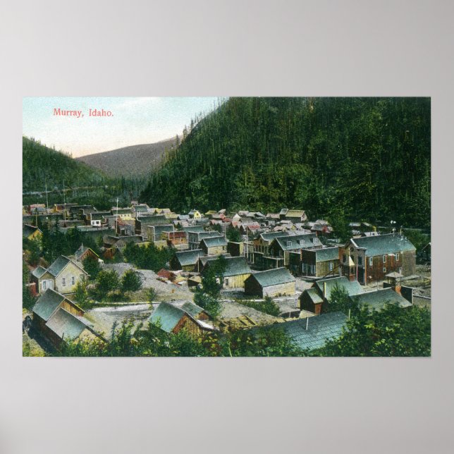 Aerial View of the CityMurray, ID Poster (Front)