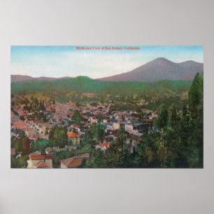 Aerial View of the CitySan Rafael, CA Poster