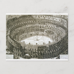 Aerial view of the Colosseum in Rome from 'Views o Postcard