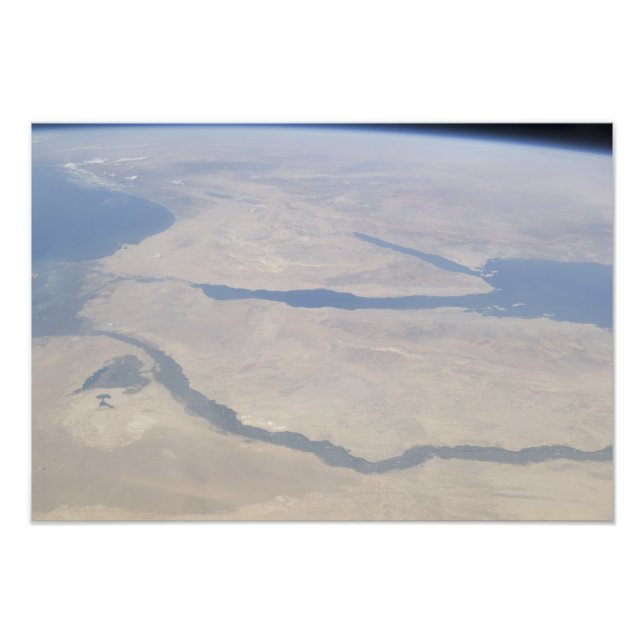 Aerial view of the Egypt and the Sinai Peninsul Photo Print (Front)