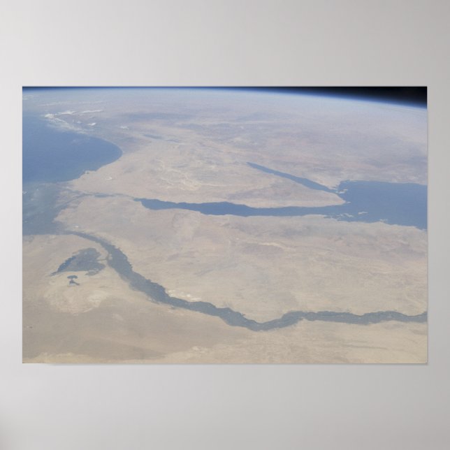 Aerial view of the Egypt and the Sinai Peninsul Poster (Front)