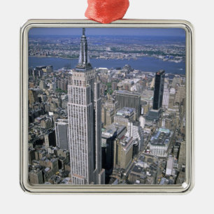 Aerial view of the Empire State Building and Metal Ornament