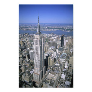 Aerial view of the Empire State Building and Photo Print