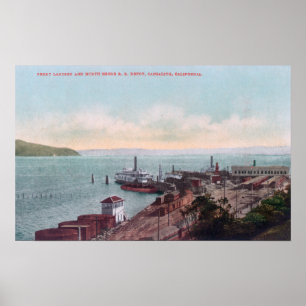 Aerial View of the Ferry Landing and North Poster