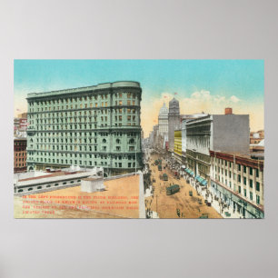 Aerial View of the Flood Building Poster