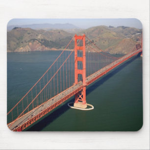 Aerial view of the Golden Gate Bridge in the 2 Mouse Pad
