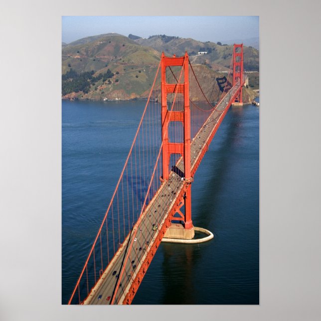 Aerial view of the Golden Gate Bridge in the Poster (Front)