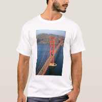 Aerial view of the Golden Gate Bridge in the