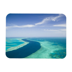 Aerial view of The Great Barrier Reef by the Magnet