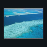 Aerial view of The Great Barrier Reef by the Postcard<br><div class="desc">Aerial view of The Great Barrier Reef by the Whitsunday Coast with diving boats anchored in its river,  Whitsunday Coast,  Queensland,  Australia � Walter Bibikow / DanitaDelimont.com</div>