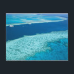 Aerial view of The Great Barrier Reef by the Postcard<br><div class="desc">Aerial view of The Great Barrier Reef by the Whitsunday Coast with diving boats anchored in its river,  Whitsunday Coast,  Queensland,  Australia � Walter Bibikow / DanitaDelimont.com</div>