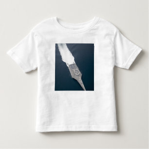 Aerial view of the littoral combat ship toddler T-Shirt