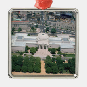 Aerial view of the National Gallery of Art Metal Tree Decoration