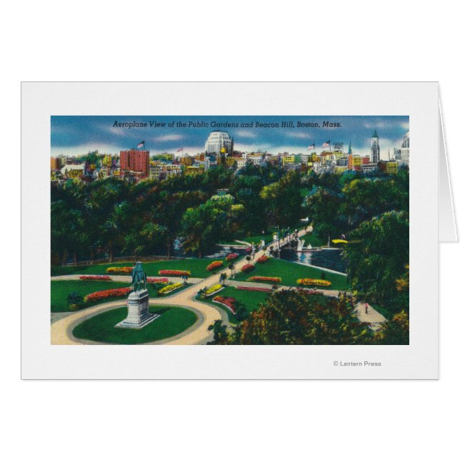 Aerial View of the Public Gardens, Beacon Hill (Front Horizontal)