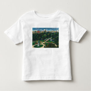 Aerial View of the Public Gardens, Beacon Hill Toddler T-Shirt