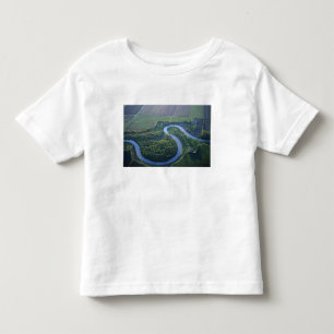 Aerial view of the Red River of the North Toddler T-Shirt