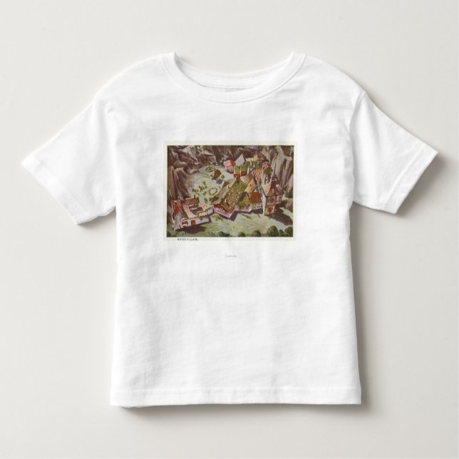Aerial View of the Swiss Village Toddler T-Shirt (Front)