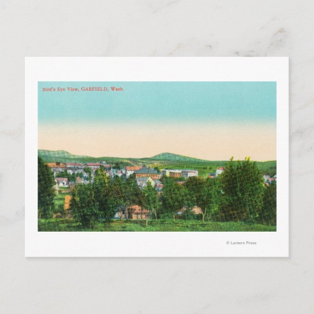 Aerial View of the Town 9 Postcard (Front)