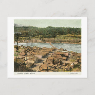 Aerial View of the Town and River Postcard