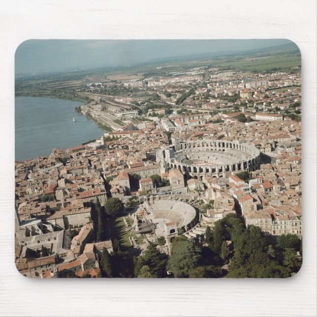 Aerial view of the town with mouse pad (Front)