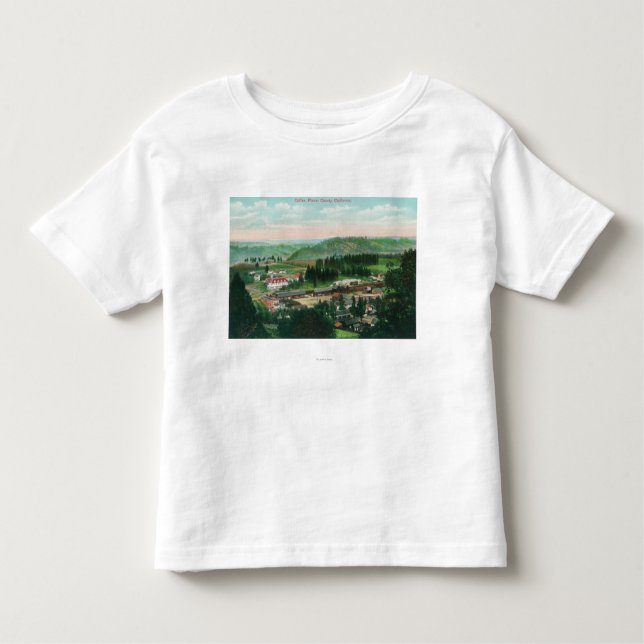 Aerial View of the TownColfax, CA Toddler T-Shirt (Front)