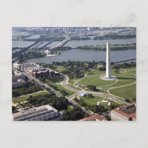 Aerial view of the Washington Monument Postcard