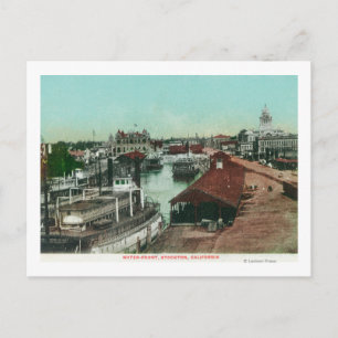 Aerial View of the WaterfrontStockton, CA Postcard