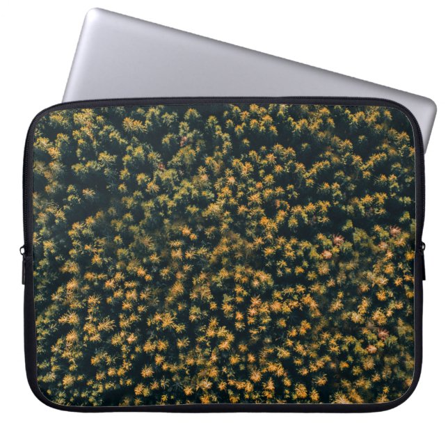 Aerial view of trees laptop sleeve (Front)