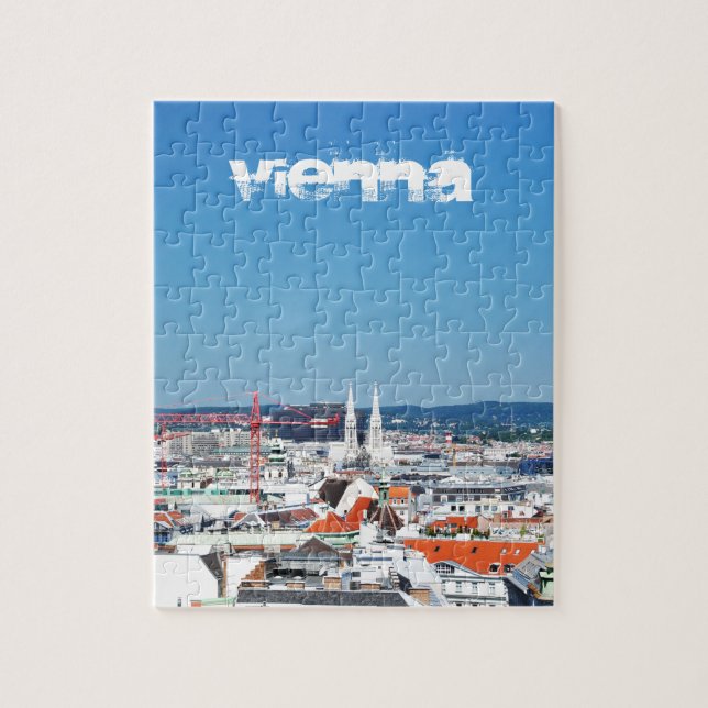 Aerial view of Vienna, Austria Jigsaw Puzzle (Vertical)