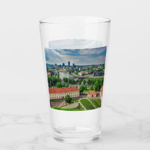 Aerial view of Vilnius, Lithuania Glass