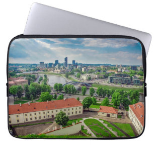 Aerial view of Vilnius, Lithuania Laptop Sleeve