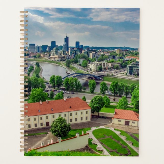 Aerial view of Vilnius, Lithuania Planner (Front)
