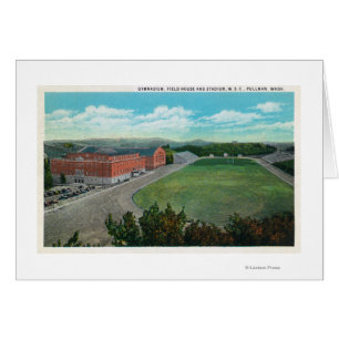 Aerial View of WA State College Gym and