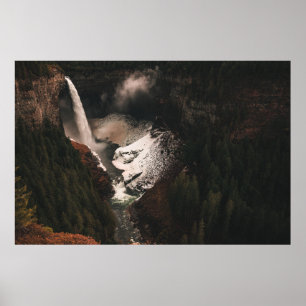 AERIAL VIEW OF WATERFALLS POSTER